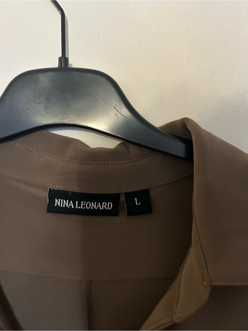 Nina Leonard Olive Brown Sleeveless Button-Front Maxi Dress - Picture 2 of 3